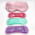 Multifunctional Silk Satin Eye Mask with Cooling and Hot Gel Insert Give away Earplug and Pouch/Bag